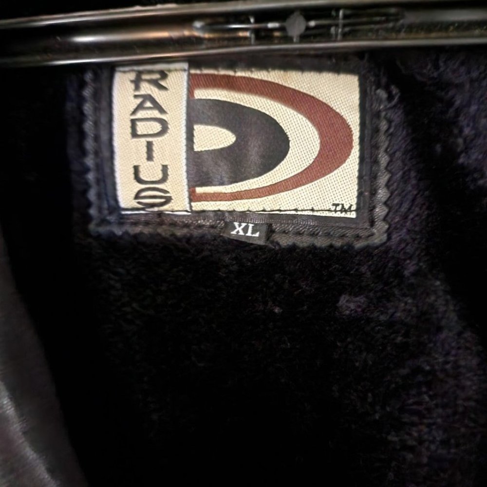 Heavy Black Leather Lined Jacket - image 6